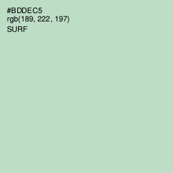 #BDDEC5 - Surf Color Image