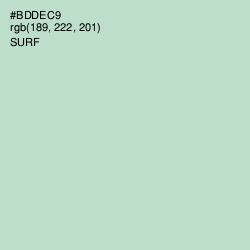 #BDDEC9 - Surf Color Image