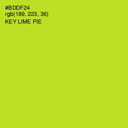 #BDDF24 - Key Lime Pie Color Image