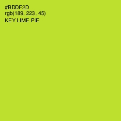 #BDDF2D - Key Lime Pie Color Image
