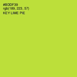 #BDDF39 - Key Lime Pie Color Image