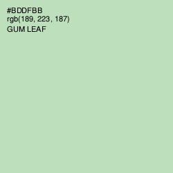 #BDDFBB - Gum Leaf Color Image