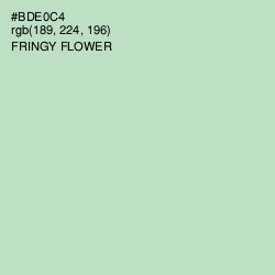 #BDE0C4 - Fringy Flower Color Image