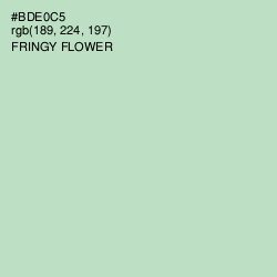 #BDE0C5 - Fringy Flower Color Image