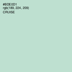 #BDE0D1 - Cruise Color Image