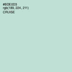 #BDE0D3 - Cruise Color Image