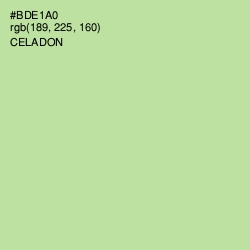 #BDE1A0 - Celadon Color Image