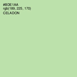 #BDE1AA - Celadon Color Image