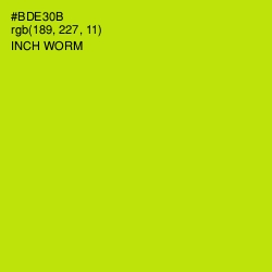 #BDE30B - Inch Worm Color Image