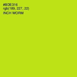 #BDE316 - Inch Worm Color Image