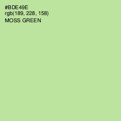 #BDE49E - Moss Green Color Image