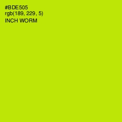 #BDE505 - Inch Worm Color Image