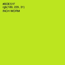 #BDE51F - Inch Worm Color Image