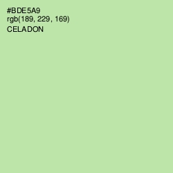 #BDE5A9 - Celadon Color Image