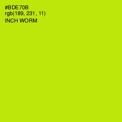 #BDE70B - Inch Worm Color Image