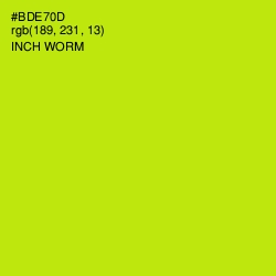 #BDE70D - Inch Worm Color Image