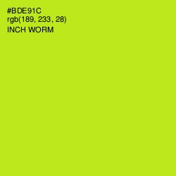 #BDE91C - Inch Worm Color Image