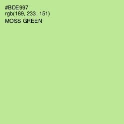#BDE997 - Moss Green Color Image