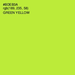 #BDEB3A - Green Yellow Color Image