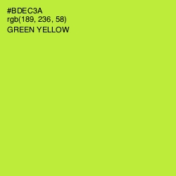 #BDEC3A - Green Yellow Color Image