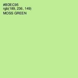 #BDEC95 - Moss Green Color Image