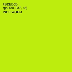 #BDED0D - Inch Worm Color Image