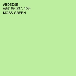 #BDED9E - Moss Green Color Image