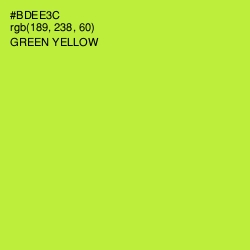 #BDEE3C - Green Yellow Color Image