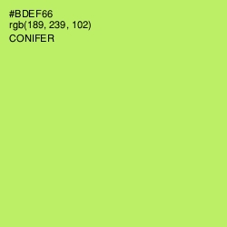 #BDEF66 - Conifer Color Image