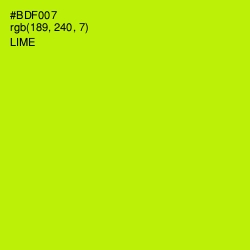 #BDF007 - Lime Color Image