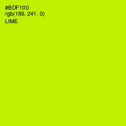 #BDF100 - Lime Color Image