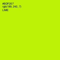 #BDF207 - Lime Color Image