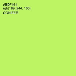 #BDF464 - Conifer Color Image
