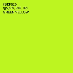 #BDF520 - Green Yellow Color Image