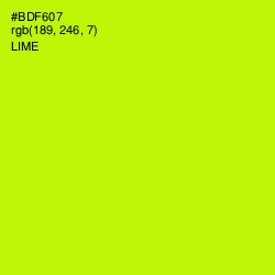 #BDF607 - Lime Color Image
