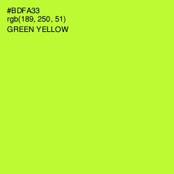 #BDFA33 - Green Yellow Color Image