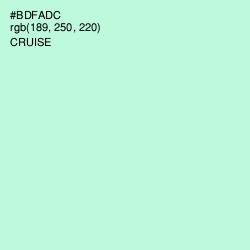 #BDFADC - Cruise Color Image