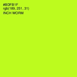 #BDFB1F - Inch Worm Color Image