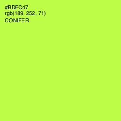 #BDFC47 - Conifer Color Image