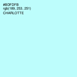 #BDFDFB - Charlotte Color Image