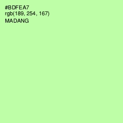 #BDFEA7 - Madang Color Image