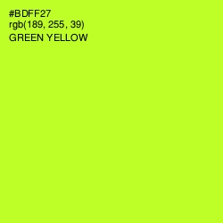 #BDFF27 - Green Yellow Color Image