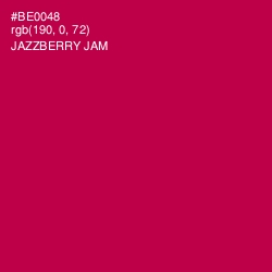 #BE0048 - Jazzberry Jam Color Image