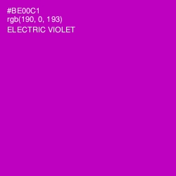 #BE00C1 - Electric Violet Color Image