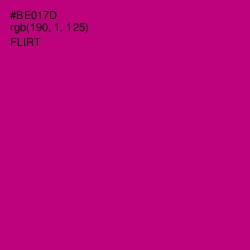 #BE017D - Flirt Color Image
