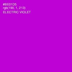 #BE01D5 - Electric Violet Color Image