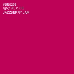 #BE0258 - Jazzberry Jam Color Image
