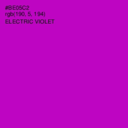 #BE05C2 - Electric Violet Color Image