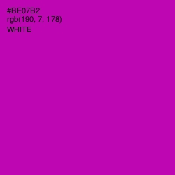 #BE07B2 - Violet Eggplant Color Image