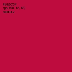 #BE0C3F - Shiraz Color Image